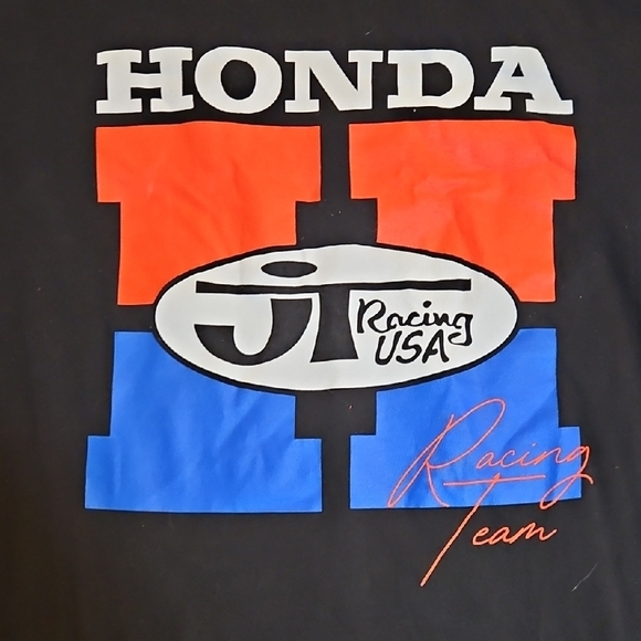 Honda Racing USA Black T-Shirt Vinage - Picture 2 of 5